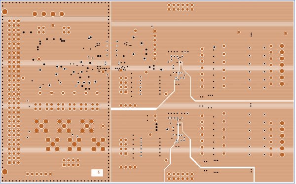 Layer 3 of the EVAL-AD7280AEDZ PCB